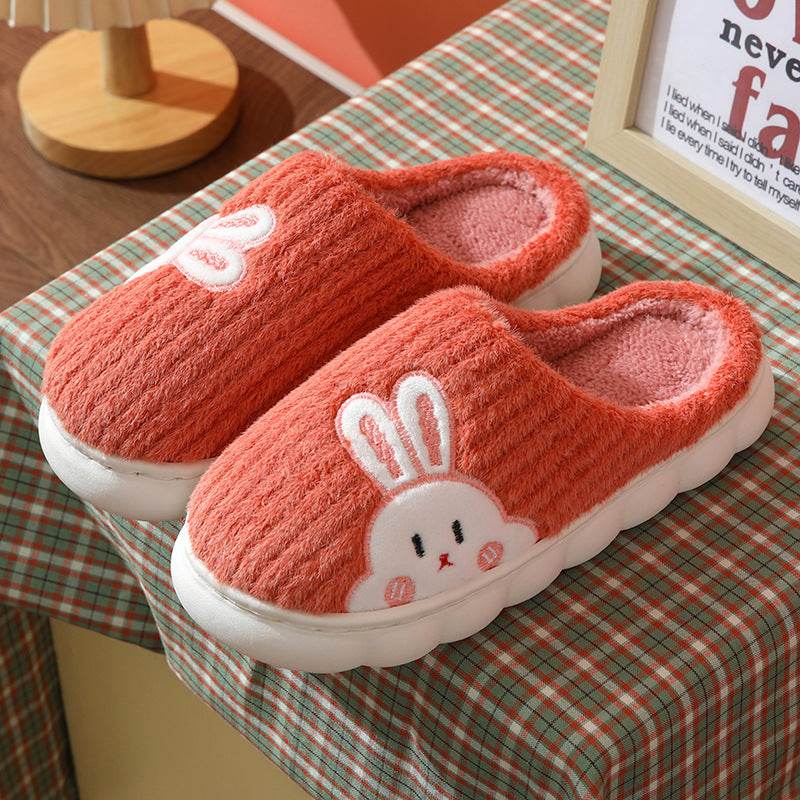 Shop Cute Rabbit Plush Fleece Slippers - Goodlifebean Plushie | Stuffed Animal