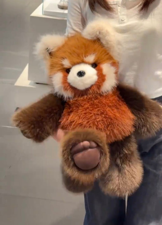 Peluche Rusty le panda roux | Rare animal en peluche panda roux