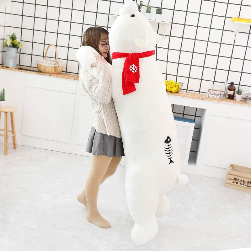 Shop Snowflake: Big Polar Bear Plushie | 5ft Stuffed Polar Bear - Goodlifebean Plushie | Stuffed Animal
