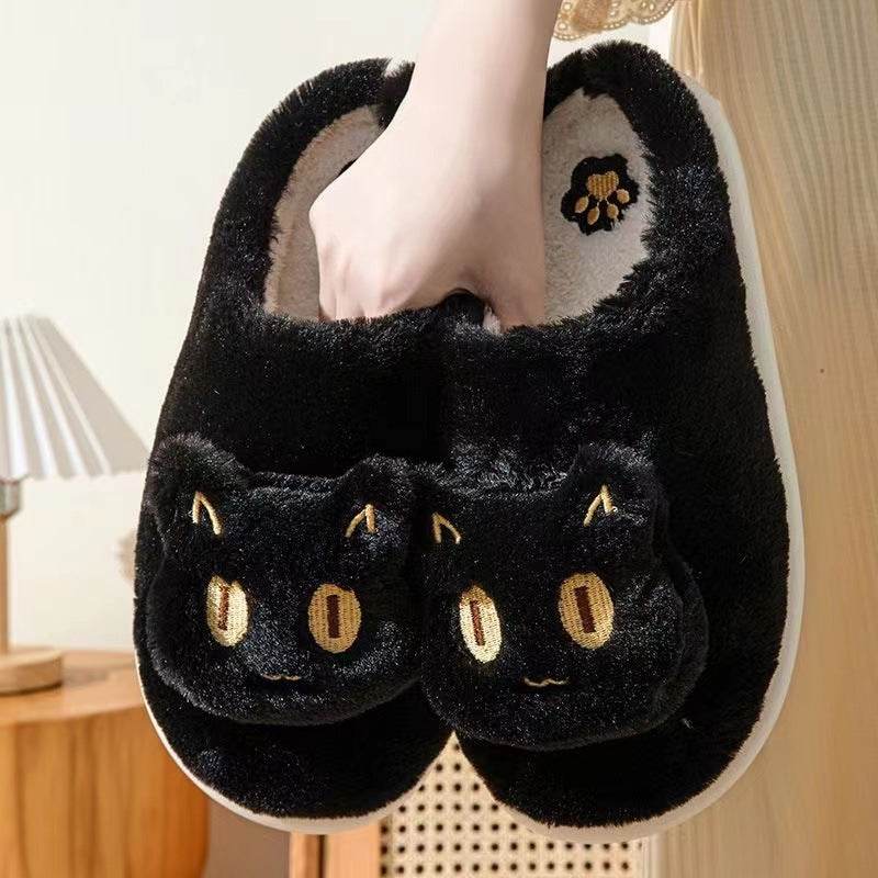 Shop Kawaii Fluffy Cat Plush Slippers - Goodlifebean Plushie | Stuffed Animal