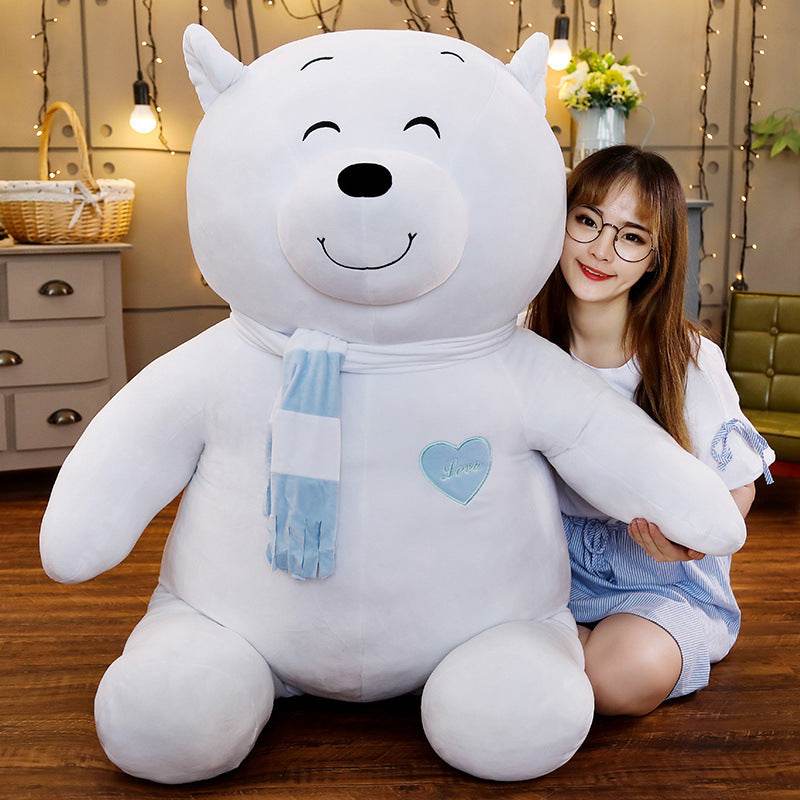 Shop Snowpuff: Large Polar Bear Stuffed Animal - Goodlifebean Plushie | Stuffed Animal