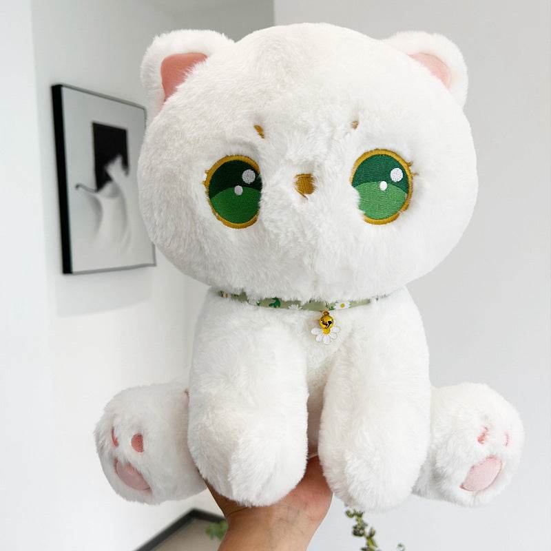 BuyKokoro: Kawaii White Cat Plushie | Cute Stuffed Animal Cat - Goodlifebean Plushies | Stuffed Animals