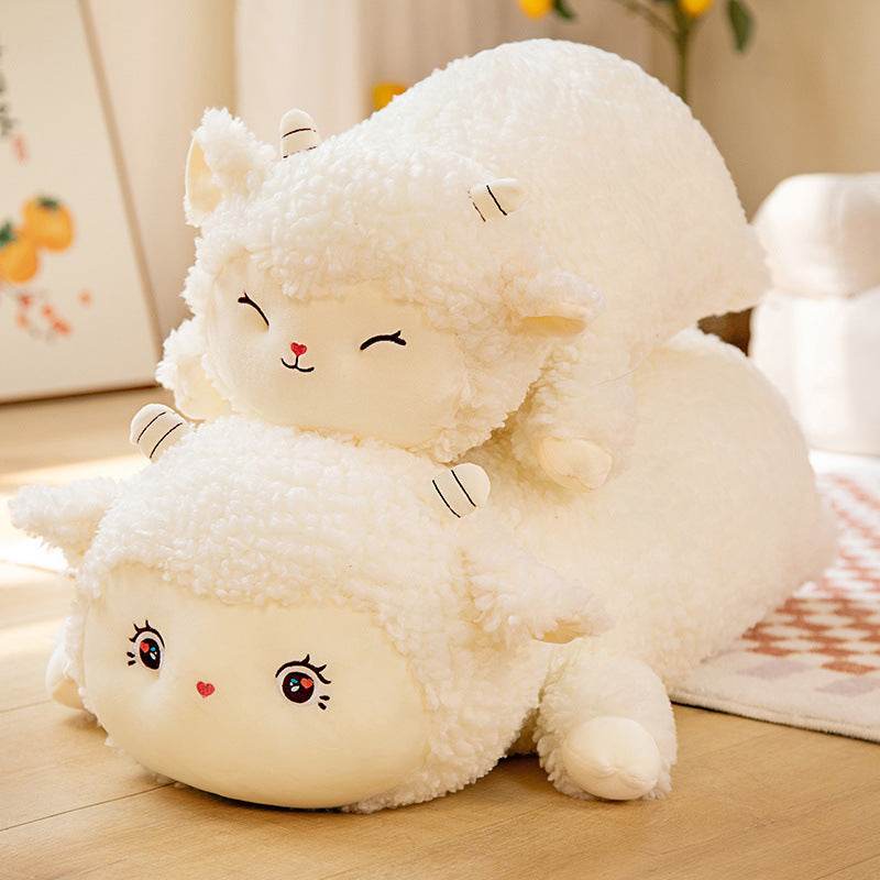 Shop Kawaii Chonky Sheep Plushie | Stuffed Animal Sheep - Goodlifebean Plushie | Stuffed Animal