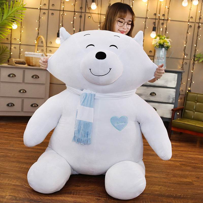Shop Snowpuff: Large Polar Bear Stuffed Animal - Goodlifebean Plushie | Stuffed Animal