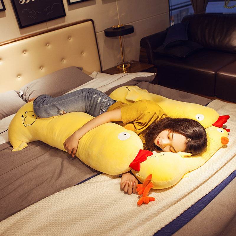 BuyCluckles: Chonky Chicken Body Pillow Plush - Goodlifebean Plushies | Stuffed Animals