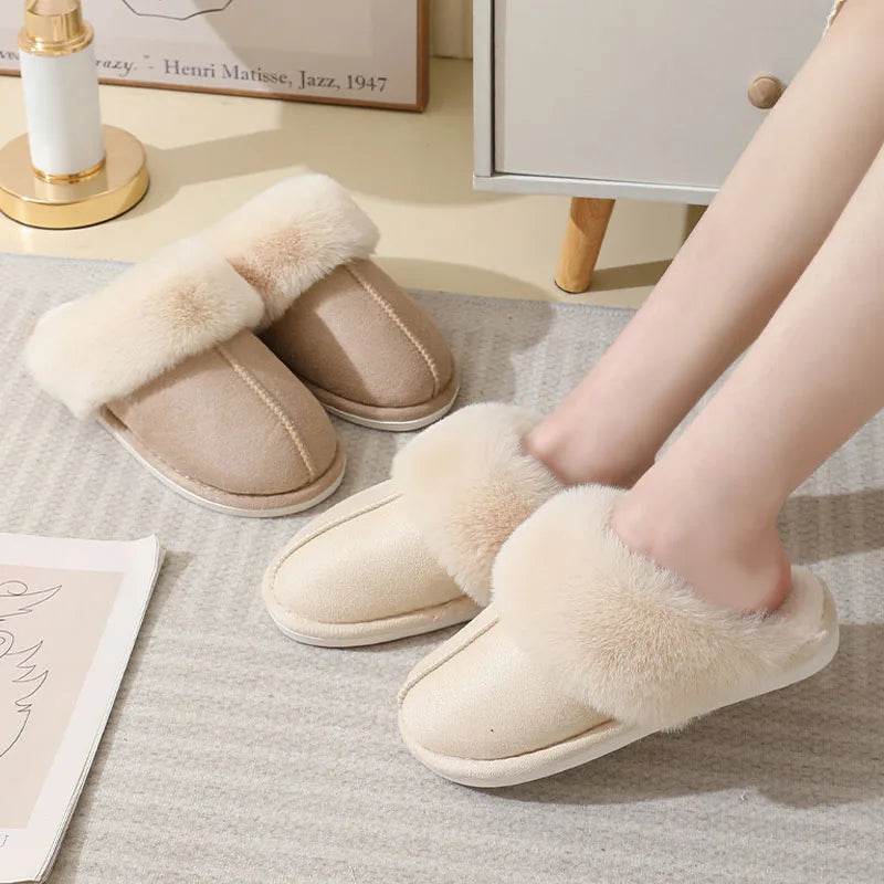 Shop Coziest Cloud Haven: Fuzzy Warm Slippers - Goodlifebean Plushie | Stuffed Animal