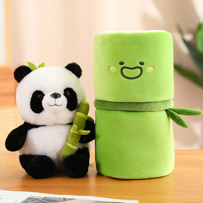 Shop Kawaii Panda Plushie Inside Bamboo | Cute Panda Plushie - Stuffed Animals Goodlifebean Plushies | Stuffed Animals