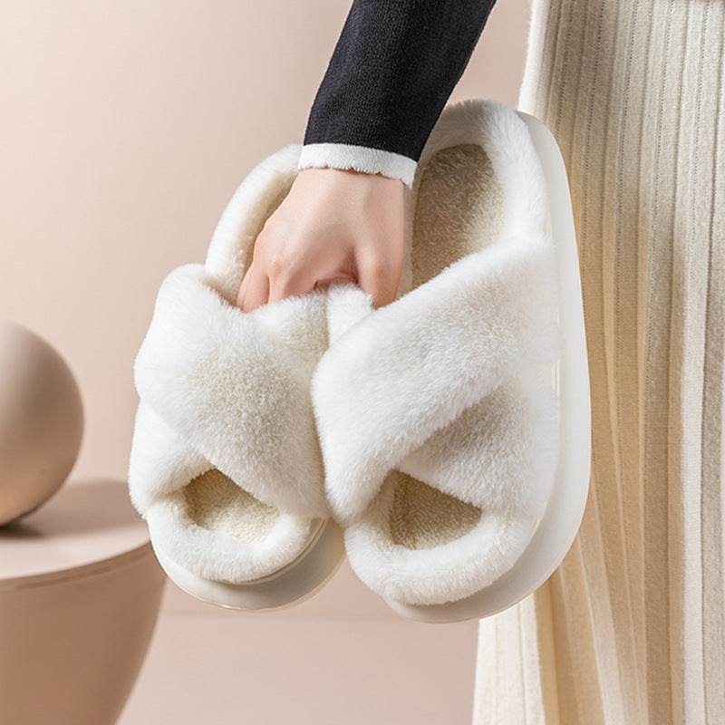 Shop CozyTwist: Criss Cross Cloud Slippers - Goodlifebean Plushie | Stuffed Animal