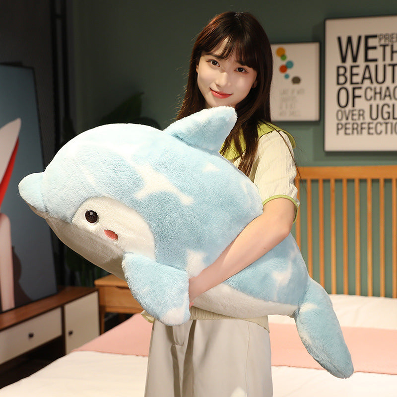 Shop Delphi: Giant Kawaii Dolphin Plushie | Stuffed Animal Dolphin - Goodlifebean Plushie | Stuffed Animal