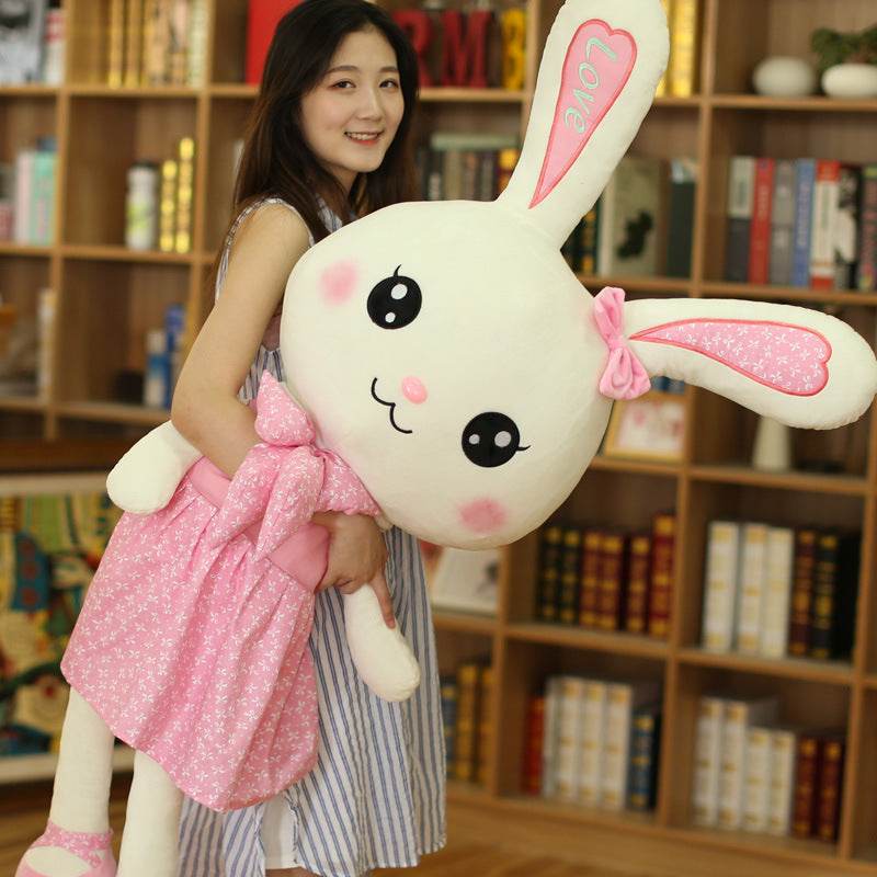 Jumbo Stuffed Animal Bunny Plushie | 4.5ft Rabbit.