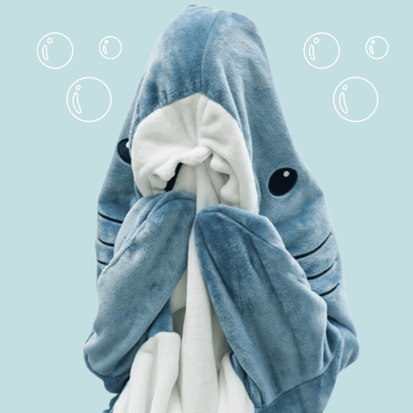 BuyCozy Sharkie™: Cozy Shark Hoodie Blanket For Adults - Goodlifebean Plushies | Stuffed Animals