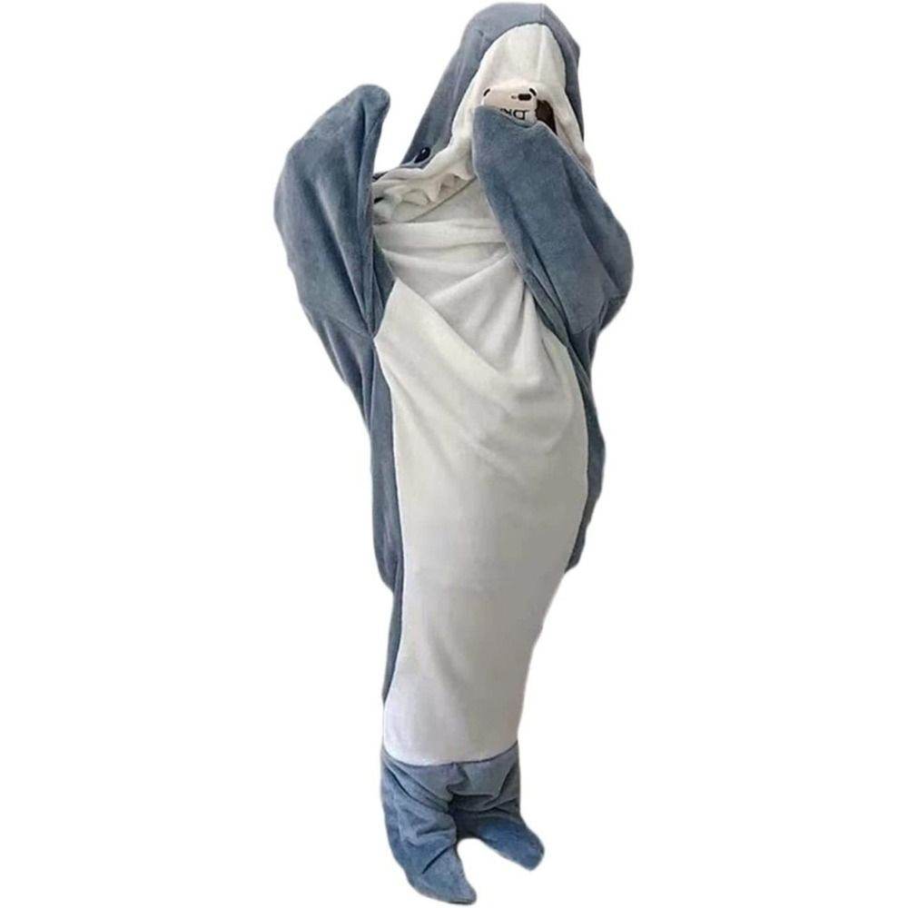 BuyCozy Sharkie™: Cozy Shark Hoodie Blanket For Adults - Goodlifebean Plushies | Stuffed Animals