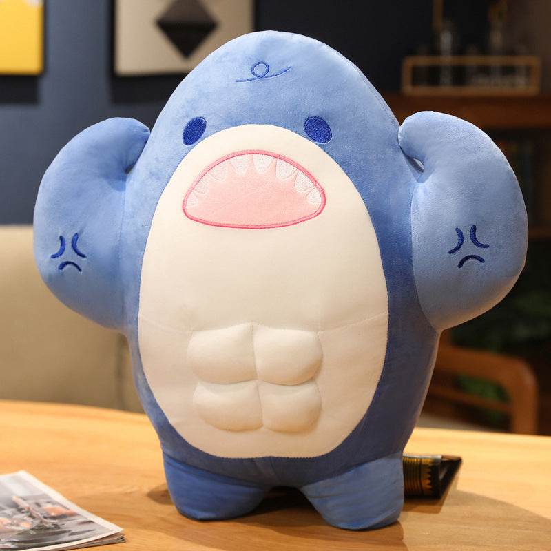 BuyBuffed Muscular Shark Plushie - Goodlifebean Plushies | Stuffed Animals