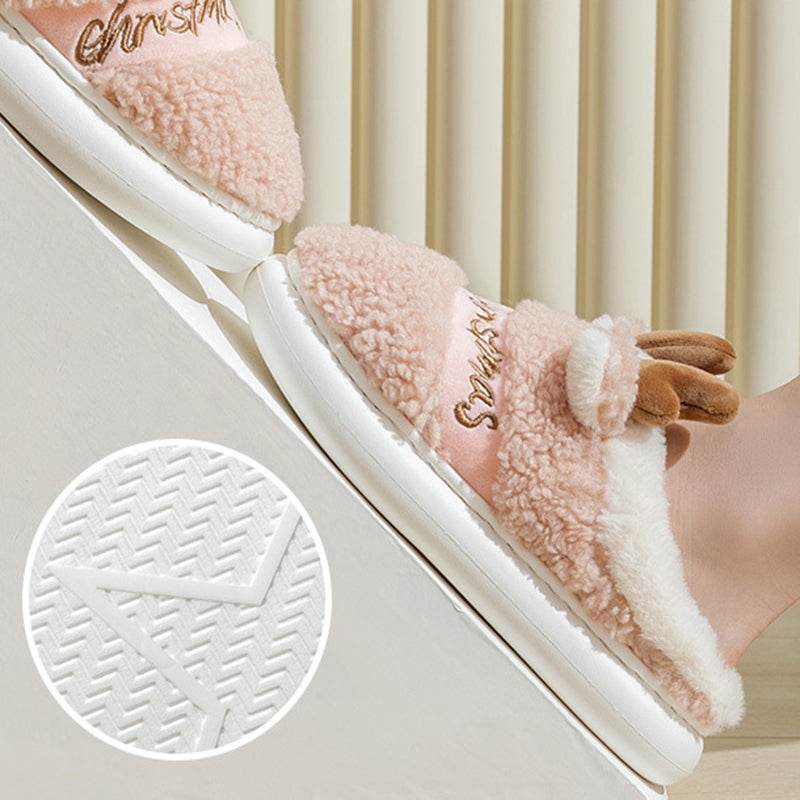 BuySanta's Snuggle Warm Fuzzy Slippers - Goodlifebean Plushies | Stuffed Animals