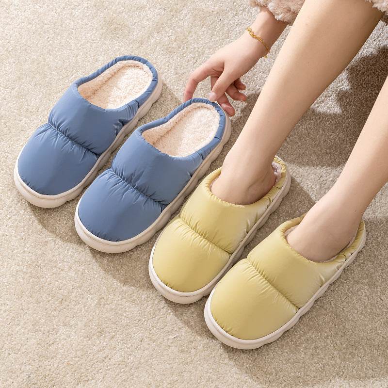 Shop QuiltedCozy: Plush Indoor Warm Slippers - Goodlifebean Plushie | Stuffed Animal