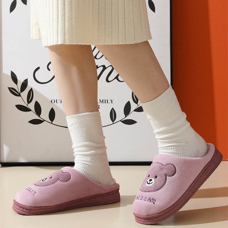 SnugglePaws: Kawaii Teddy Bear Slippers - Goodlifebean