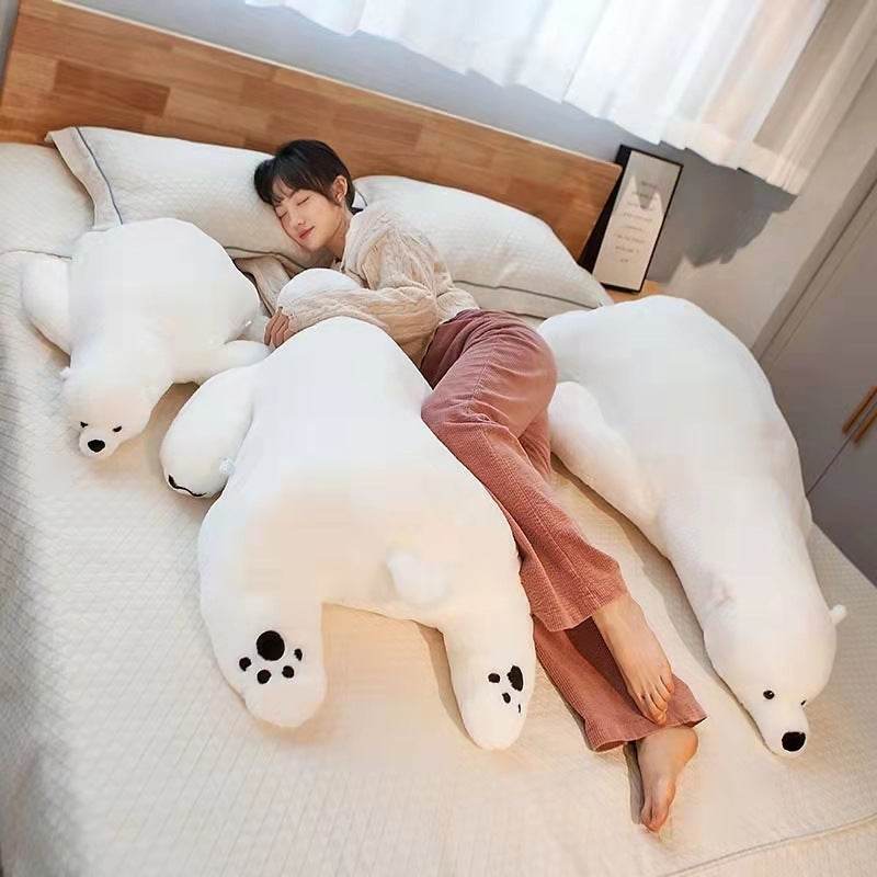 Shop Snowy: Large Stuffed Polar Bear | 3.6ft Polar Bear - Goodlifebean Plushie | Stuffed Animal