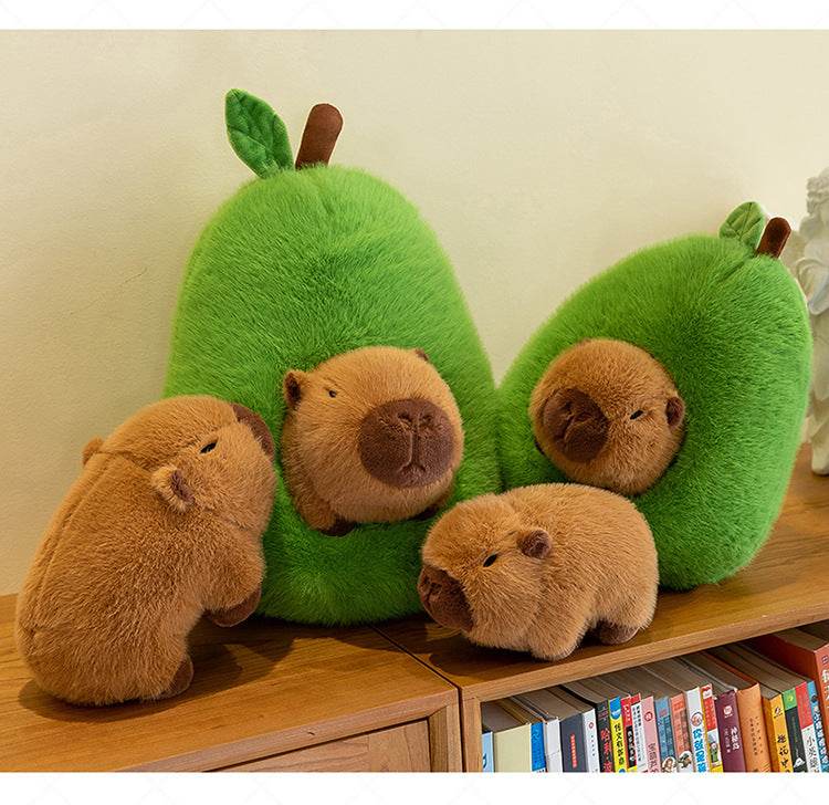 Shop Plush Toy Avocado Capybara Pillow - Goodlifebean Plushie | Stuffed Animal