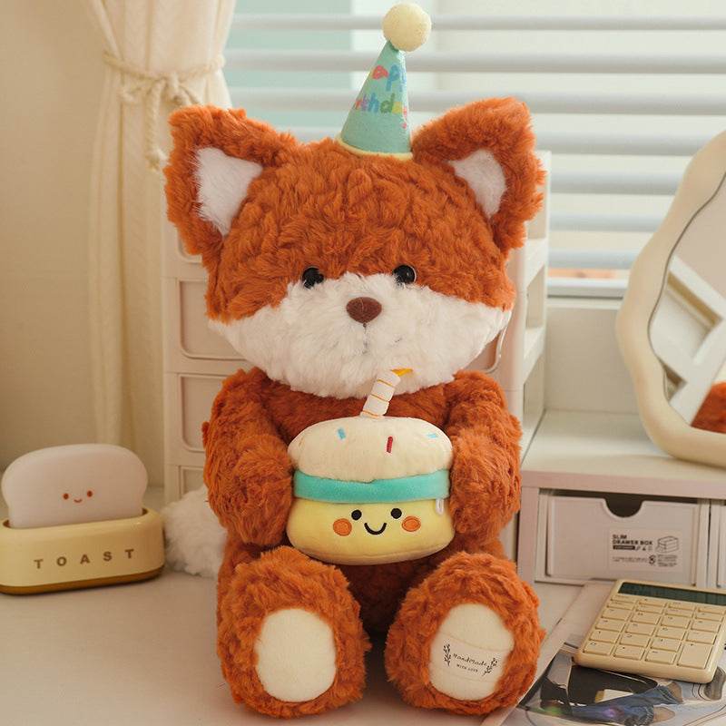 Shop PartyPaws: Cute Birthday Bear with Cake - Goodlifebean Plushie | Stuffed Animal