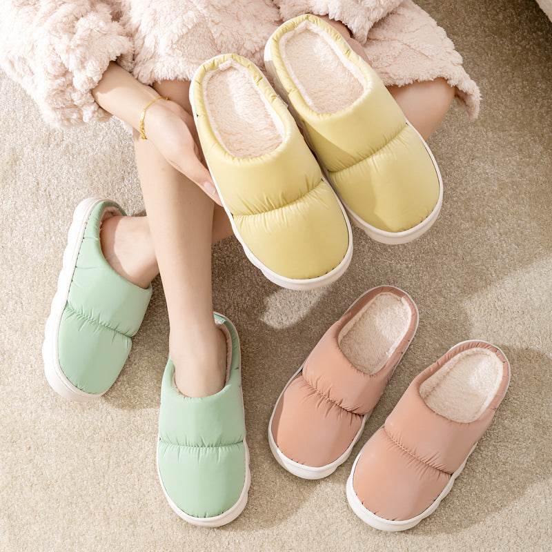 Shop QuiltedCozy: Plush Indoor Warm Slippers - Goodlifebean Plushie | Stuffed Animal