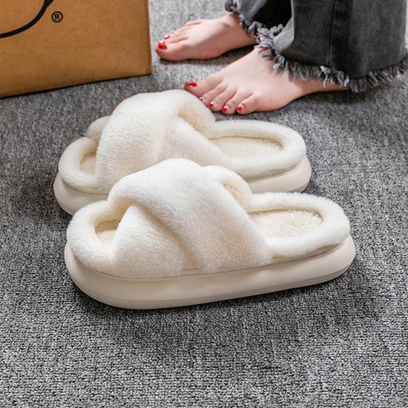 Shop CozyTwist: Criss Cross Cloud Slippers - Goodlifebean Plushie | Stuffed Animal