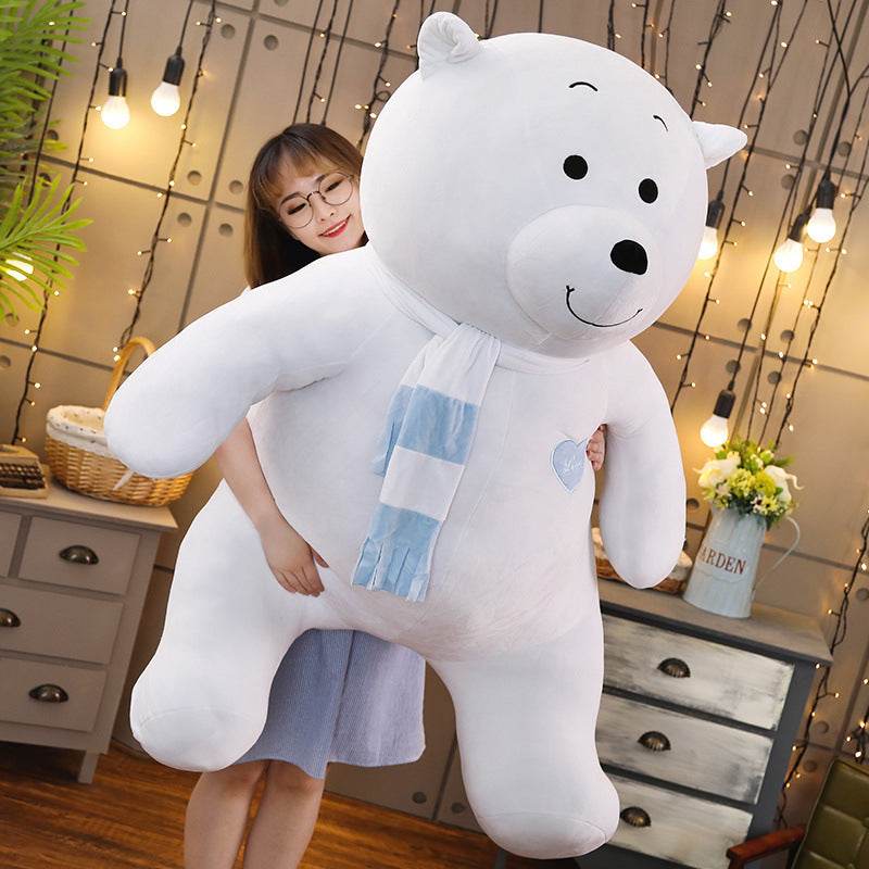 Shop Snowpuff: Large Polar Bear Stuffed Animal - Goodlifebean Plushie | Stuffed Animal