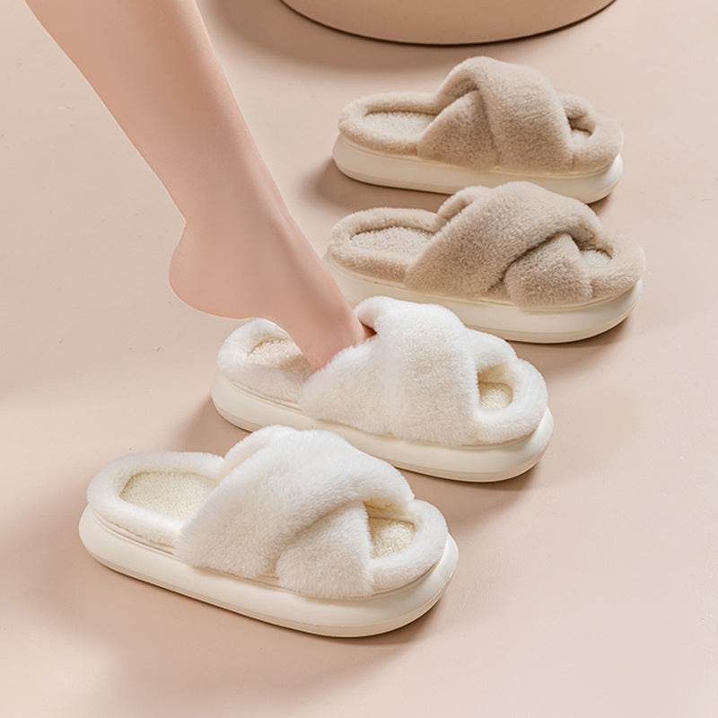 Shop CozyTwist: Criss Cross Cloud Slippers - Goodlifebean Plushie | Stuffed Animal
