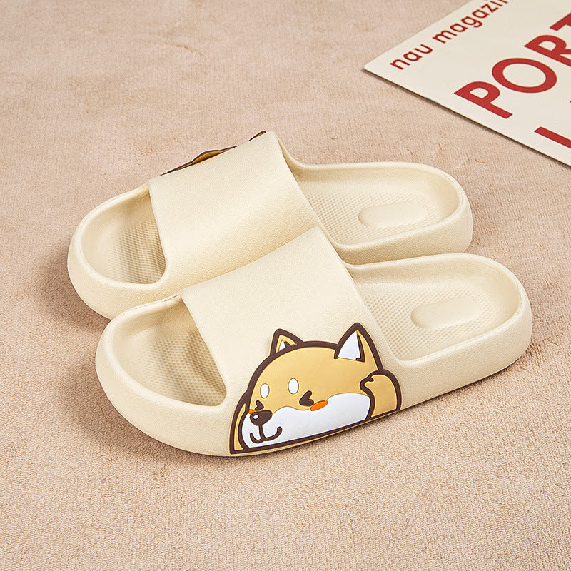 Shop Kawaii Shiba Inu Comfy Indoor Slippers - Shoes Goodlifebean Plushies | Stuffed Animals