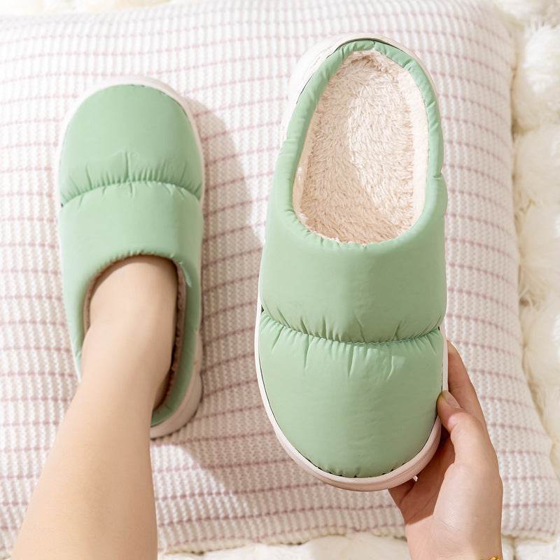 Shop QuiltedCozy: Plush Indoor Warm Slippers - Goodlifebean Plushie | Stuffed Animal