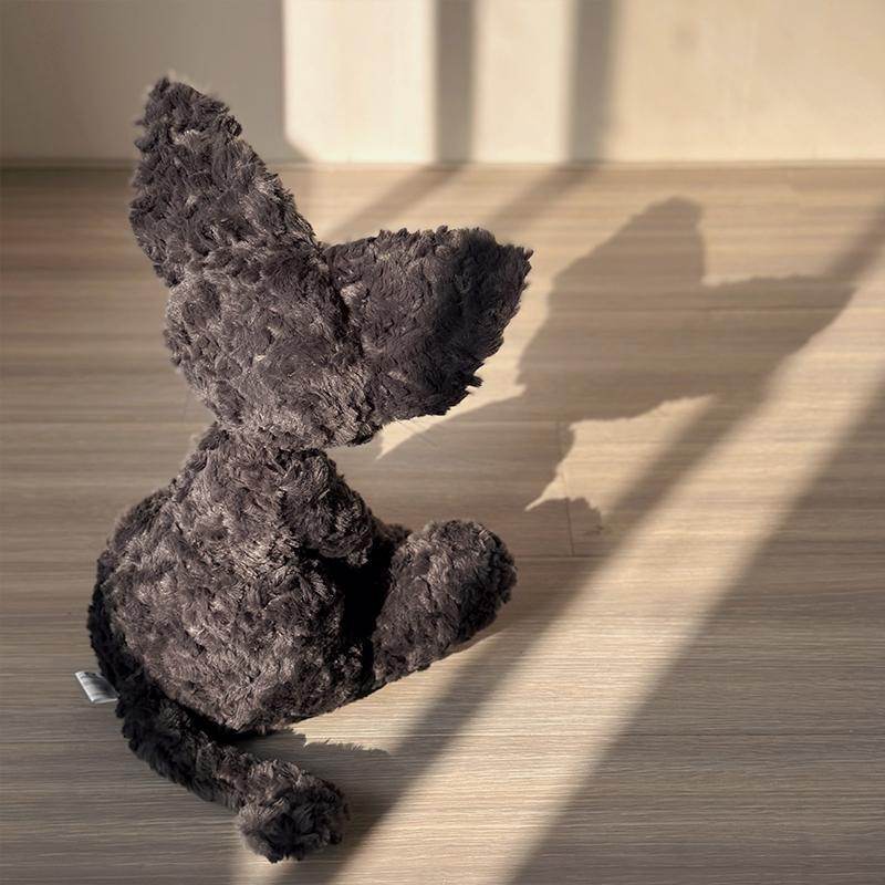 BuyCozy Curl Cat: Cute Curly Haired Black Cat | Black Cat Plush - Goodlifebean Plushies | Stuffed Animals