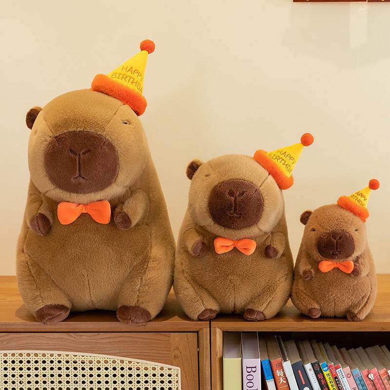 Shop Cappy: Happy Birthday Capybara Plushie - Goodlifebean Plushie | Stuffed Animal