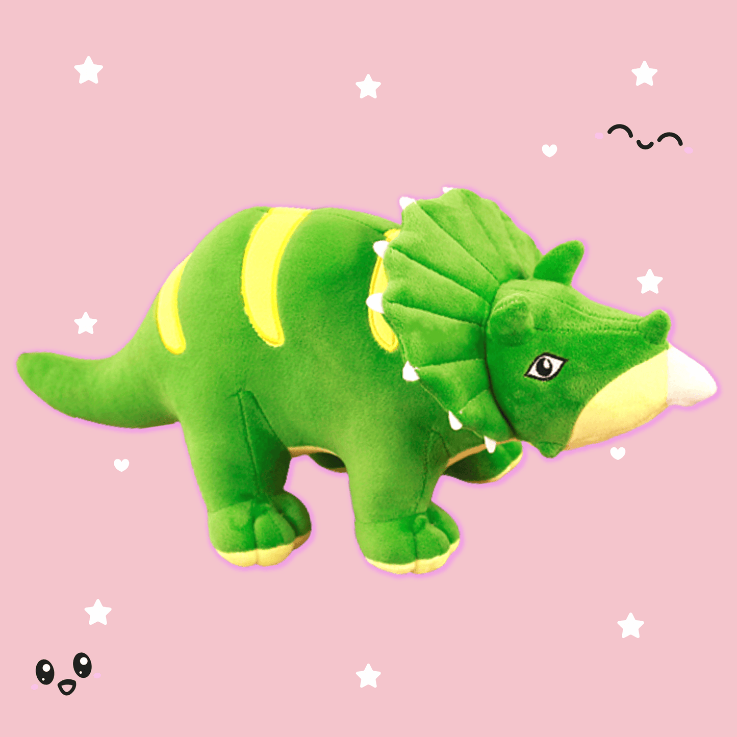 Shop Giant Tricia the Triceratops Dinosaur Plush Toy - Goodlifebean Plushie | Stuffed Animal