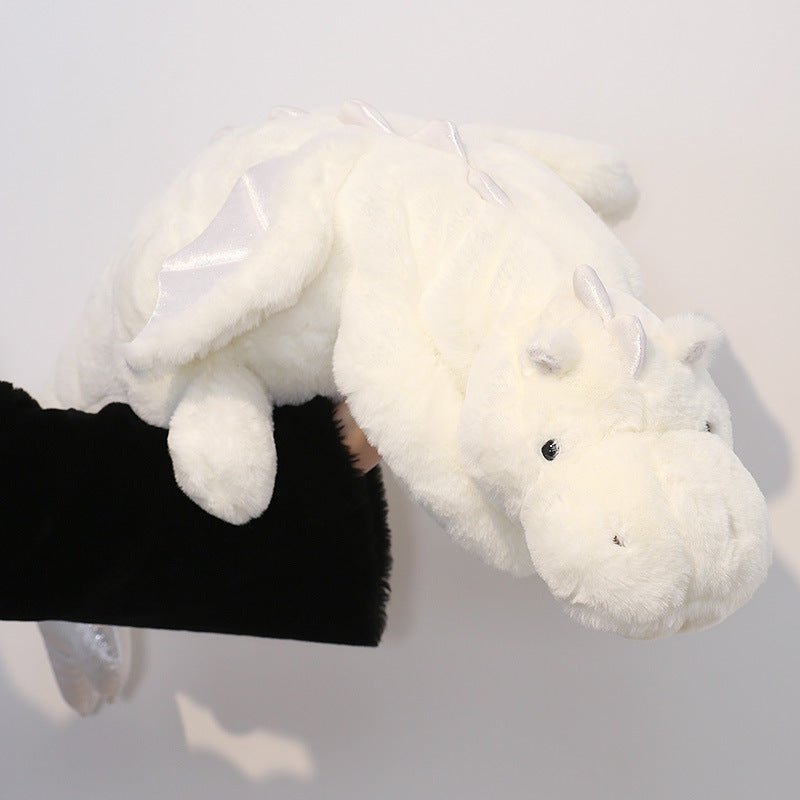 Draco: Giant Snow Dragon Plushie | Big 5ft Stuffed Animal Dragon - Goodlifebean Stuffed Animals