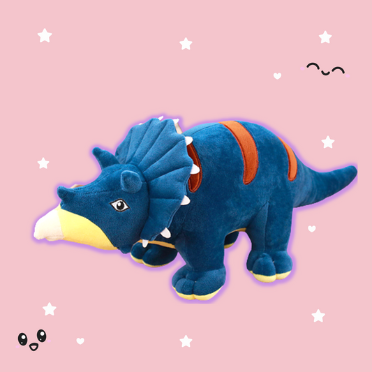Shop Giant Tricia the Triceratops Dinosaur Plush Toy - Stuffed Animals Goodlifebean Plushies | Stuffed Animals