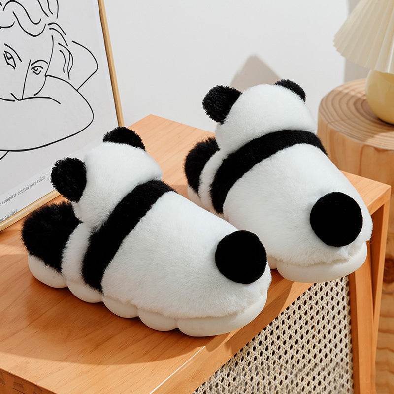 Shop Cute Panda Plush Indoor Warm Slippers - Goodlifebean Plushie | Stuffed Animal