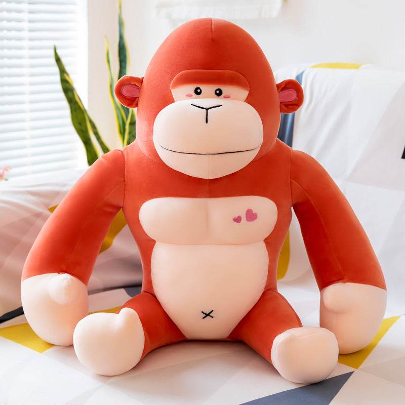 BuyCute Buffed Up Muscular Gorilla Plushie - Goodlifebean Plushies | Stuffed Animals