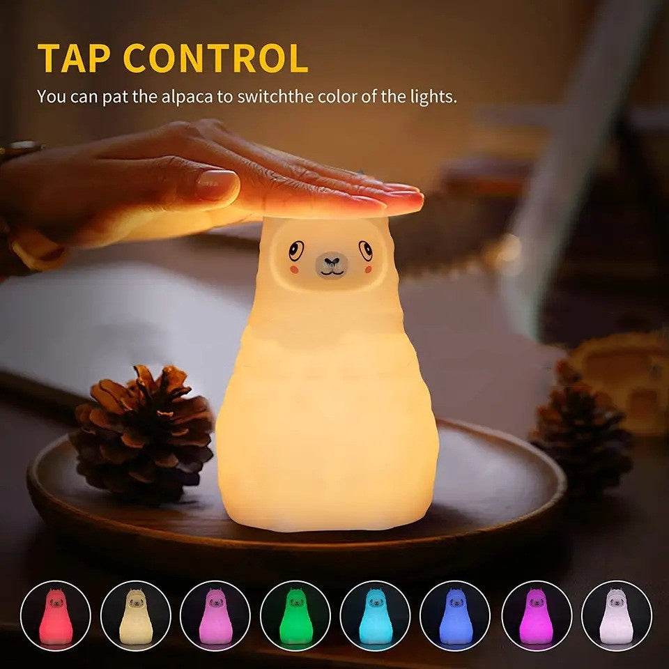 Shop Kawaii Alpaca Night Light - Goodlifebean Plushie | Stuffed Animal
