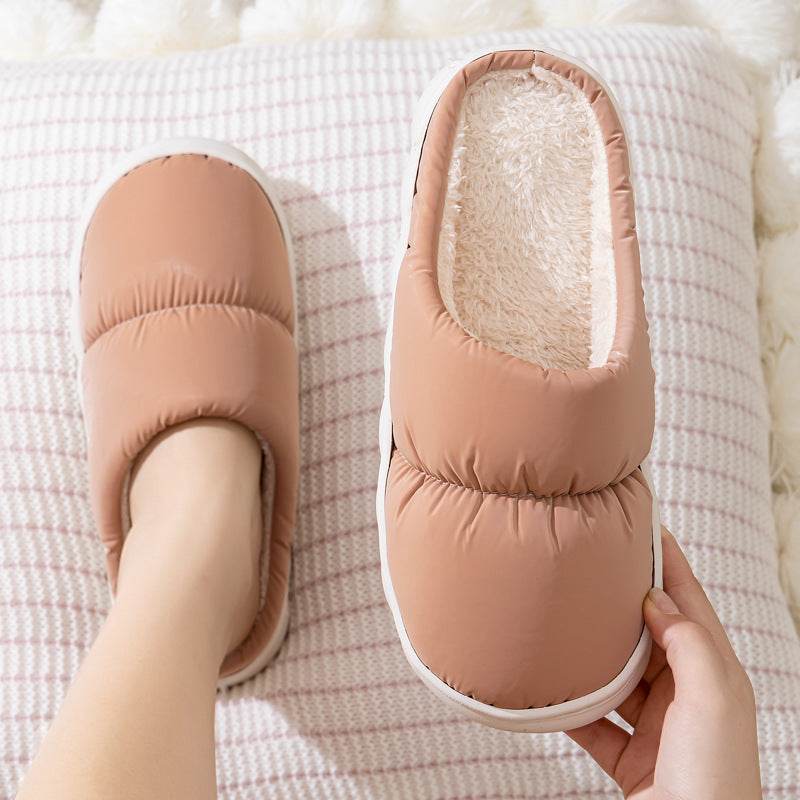 Shop QuiltedCozy: Plush Indoor Warm Slippers - Goodlifebean Plushie | Stuffed Animal