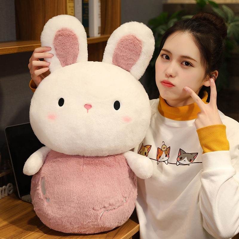 Chubbs: Chubby Bunny Plushie | Giant Stuffed Animal Rabbit - Goodlifebean