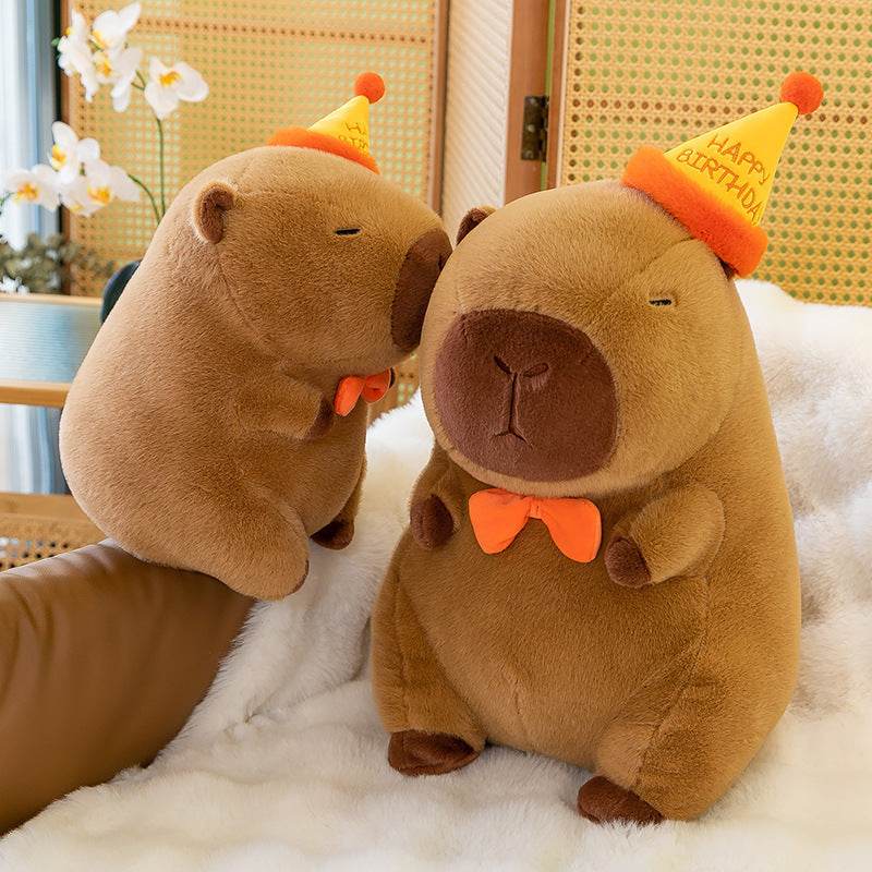 Shop Cappy: Happy Birthday Capybara Plushie - Goodlifebean Plushie | Stuffed Animal