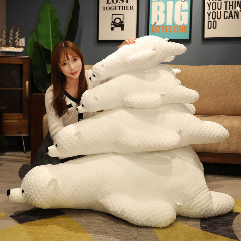 Shop Iceball: Giant Chonky Polar Bear Plushie | 4ft Stuffed Polar Bear - Goodlifebean Plushie | Stuffed Animal