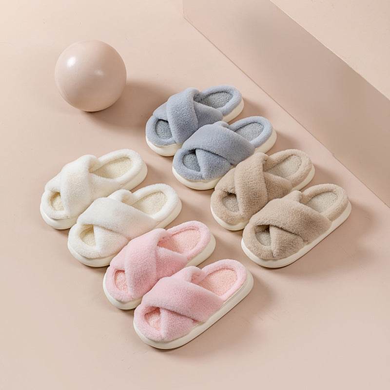 Shop CozyTwist: Criss Cross Cloud Slippers - Goodlifebean Plushie | Stuffed Animal