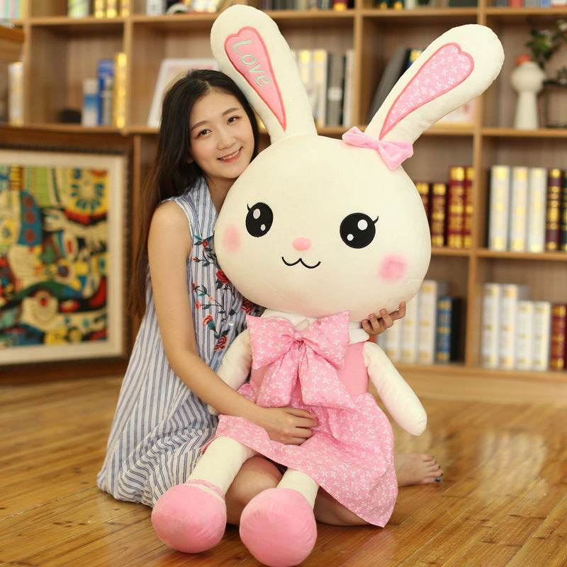 Jumbo Stuffed Animal Bunny Plushie | 4.5ft Rabbit.