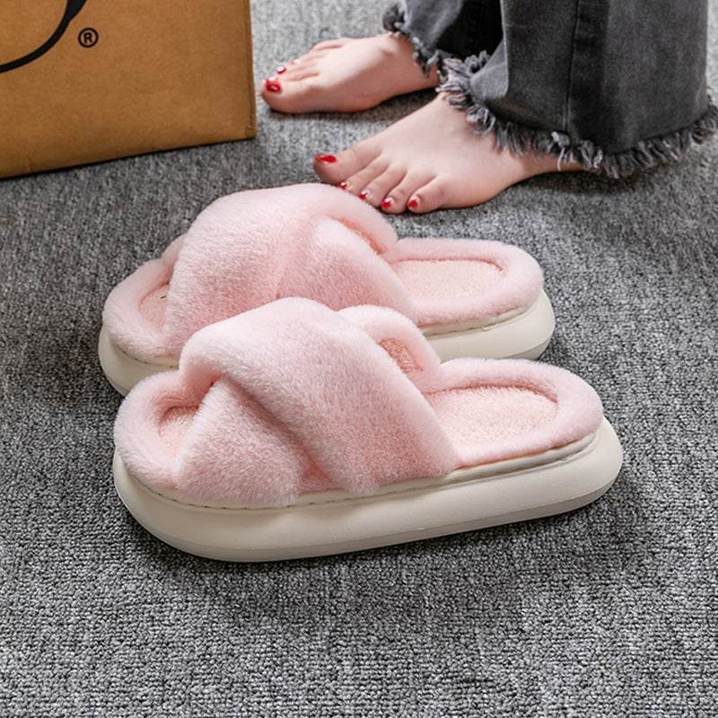 Shop CozyTwist: Criss Cross Cloud Slippers - Goodlifebean Plushie | Stuffed Animal