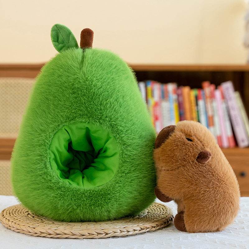 Shop Plush Toy Avocado Capybara Pillow - Goodlifebean Plushie | Stuffed Animal