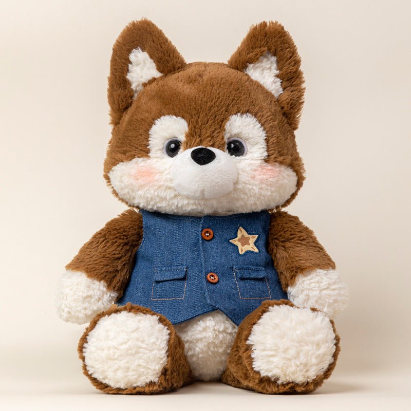 Nono: Brown White Dog Plushie | Cute puppy plushie - Goodlifebean