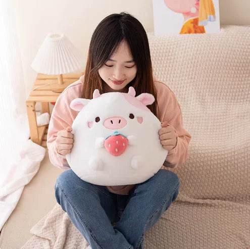 Shop Berry: Kawaii Cow Plushie | Stuffed Animal Cow - Goodlifebean Plushie | Stuffed Animal