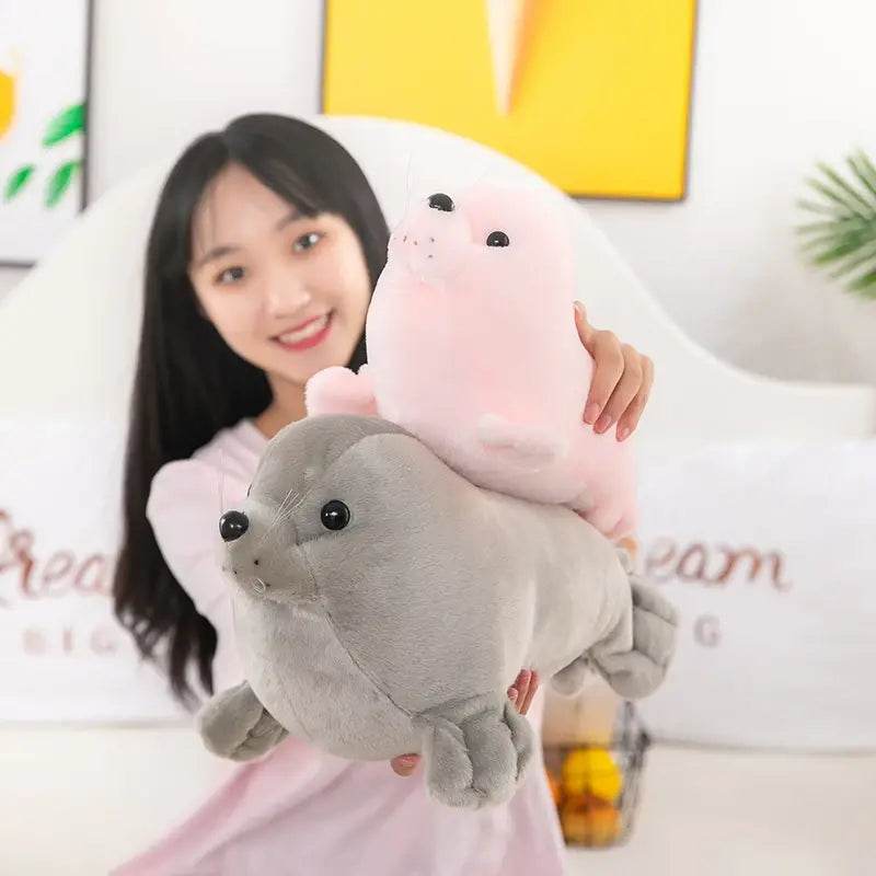 Shop Cuddly Kawaii Baby Seal Plushie - Goodlifebean Plushie | Stuffed Animal