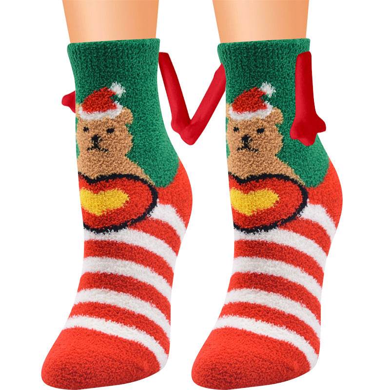BuyHand-In-Hand Mangetic Christmas Socks - Goodlifebean Plushies | Stuffed Animals