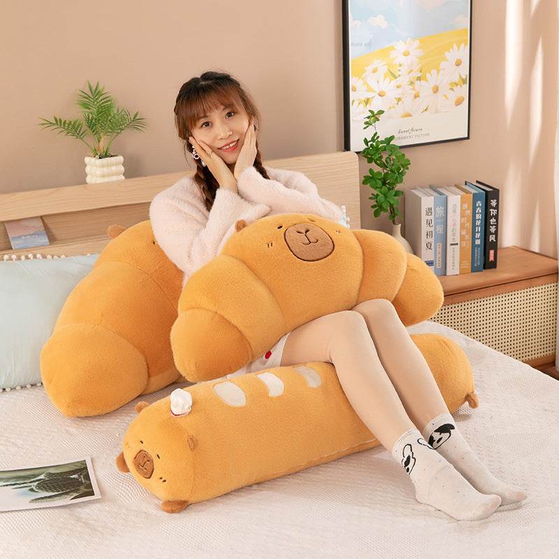 Shop Caprissant: The Buttery Soft Capybara Croissant Plushie | Cute Capybara Plushie - Goodlifebean Plushie | Stuffed Animal
